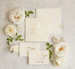 Zaproszenia ślubne Złote Glamour Złote  Minimalistyczne zaproszenia ślubne,  proste złocone zaproszenie ślubne Nowoczesne zaproszenie na ślub1