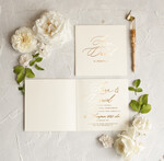 Zaproszenia ślubne Złote Glamour Złote  Minimalistyczne zaproszenia ślubne,  proste złocone zaproszenie ślubne Nowoczesne zaproszenie na ślub5