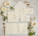 Zaproszenia ślubne Złote Glamour Złote  Minimalistyczne zaproszenia ślubne,  proste złocone zaproszenie ślubne Nowoczesne zaproszenie na ślub0