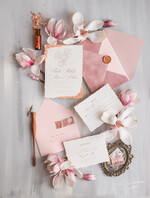 Zaproszenia ślubne Złote Glamour Darte zaproszenia ślubne z płatkami złota, delikatne zaproszenia na ślub ze złotem, zaproszenie glamour z jedwabną wstążką złote zaproszenia na ślub3