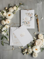 Zaproszenia ślubne Złote Glamour orginalne zaproszenia na ślub luksusowe wesele w zamku zaproszenia ślubne złote litery9