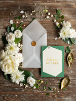 Zaproszenia ślubne Złote Glamour orginalne zaproszenia na ślub, klasyczne złote i błyszczące1