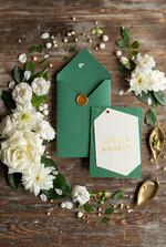 Zaproszenia ślubne Złote Glamour orginalne zaproszenia na ślub, klasyczne złote i błyszczące2