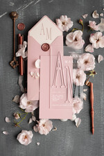 Zaproszenia ślubne Złote Glamour piękne zaproszenia ślubne glamour luksusowe przezroczyste akrylowe zaproszenia na ślub druk UV 0