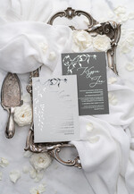 Zaproszenia ślubne Złote Glamour delikatne zaproszenia ślubne srebrne błyszczące litery ślub glamour2