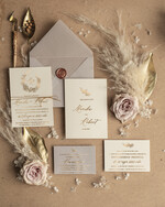 Zaproszenia ślubne Złote Glamour Minimalistyczne złocone Zaproszenia ślubne Boho Zaproszenie na Ślub Złote4