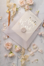 Zaproszenia ślubne Złote Glamour minimalistyczne złote lub srebrne zaproszenia ślubne  idealne na wesele w stylu glamour 12