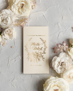 Zaproszenia ślubne Złote Glamour Minimalistyczne  Złote Zaproszenia Ślubne Glamour Proste  Złocone Zaproszenia na Ślub  Zaproszenie ślubne  3