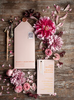 Zaproszenia ślubne Złote Glamour złote nowoczesne zaproszenia ślubne złocone minimalistyczne zaproszenie na ślub cywilny różowe1