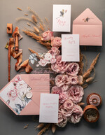 Zaproszenia ślubne Złote Glamour nowoczesne zaproszenia ślubne druk UV na akrylu idealne na wesele w pałacu 7