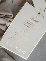 Zaproszenia ślubne Złote Glamour najpiękniejsze zaproszenia ślubne, złote glamour3