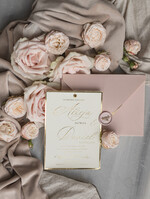 Zaproszenia ślubne Złote Glamour najpiękniejsze zaproszenia ślubne, złote glamour14