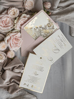 Zaproszenia ślubne Złote Glamour najpiękniejsze zaproszenia ślubne, złote glamour5