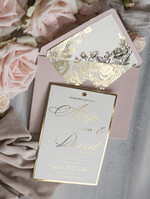 Zaproszenia ślubne Złote Glamour najpiękniejsze zaproszenia ślubne, złote glamour6