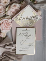 Zaproszenia ślubne Złote Glamour najpiękniejsze zaproszenia ślubne, złote glamour7