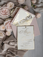 Zaproszenia ślubne Złote Glamour najpiękniejsze zaproszenia ślubne, złote glamour8