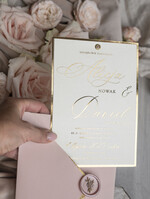 Zaproszenia ślubne Złote Glamour najpiękniejsze zaproszenia ślubne, złote glamour9