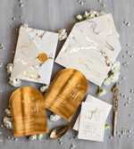 Zaproszenia ślubne Złote Glamour zaproszenia ślubne na złotym lustrze, złote zaproszenia na ślub glamour, eleganckie zaproszenia ślubne, ekskluzywne zaproszenie ślubne2