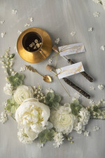 Zaproszenia ślubne Złote Glamour Minimalistyczne Zaproszenia Ślubne Złocone Zaproszenia na Ślub Ecru i Zloto12