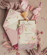 Zaproszenia ślubne Złote Glamour złote zaproszenia ślubne z kalkowym etui, różowe zaproszenie na ślub z piwoniamo złocone, zaproszenia na slub cywilny pudrowy róż peonie10