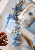 Zaproszenia ślubne Złote Glamour eleganckie zaproszenia ślubne, złote zaproszenia na ślub, niebieskie zaproszenia slubne, akrylowe zaproszenia na ślub zaproszenia glamour z lakiem3