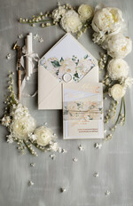 Zaproszenia ślubne Złote Glamour kartki ślubne ręcznie robione, glamour złote i srebrne2