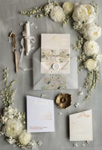 Zaproszenia ślubne Złote Glamour kartki ślubne ręcznie robione, glamour złote i srebrne4