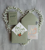 Zaproszenia ślubne Złote Glamour piękne zaproszenia ślubne złote litery zaproszenia na ślub z konwaliami 0