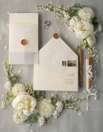 Zaproszenia ślubne Złote Glamour nietypowe eleganckie zaproszenia ślubne idealne na wesele ze złotem3