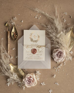 Zaproszenia ślubne Złote Glamour Złote  Minimalistyczne zaproszenia ślubne,  proste złocone zaproszenie ślubne Nowoczesne zaproszenie na ślub2