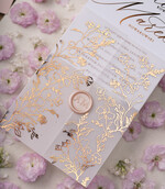 Zaproszenia ślubne Złote Glamour zaproszenia ślubne ręcznie robione glamour wesele w pałacu  1