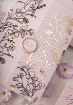 Zaproszenia ślubne Złote Glamour zaproszenia ślubne ręcznie robione glamour wesele w pałacu  2