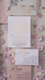 Zaproszenia ślubne Złote Glamour zaproszenia ślubne ręcznie robione glamour wesele w pałacu  7