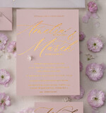 Zaproszenia ślubne Złote Glamour zaproszenia ślubne ręcznie robione glamour wesele w pałacu  8