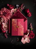 Zaproszenia ślubne Złote Glamour zaproszenia ślubne ręcznie robione w stylu glamour zaproszenia na pleksie 6