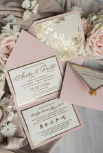 Zaproszenia ślubne Złote Glamour wyjątkowe zaproszenia ślubne Eleganckie Złote Zaproszenia Ślubne, Delikatne Zaproszenie Na Ślub, Zaproszenie Ślubne W Stylu Glamour, Złote Litery Na Zaproszeniach Ślubnych 2