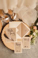 Zaproszenia ślubne Boho  zaproszenia na ślub ręcznie robione, idealne na boho wesele0