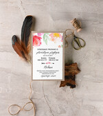 Zaproszenia ślubne Boho  orginalne zaproszenia na ślub, idealne do boho stylizacji2