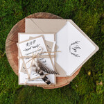 Zaproszenia ślubne Boho  nietypowe zaproszenia ślubne, pasujace do boho bukietu0