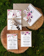 Zaproszenia ślubne Boho  modne zaproszenia na ślub, w stylu boho2