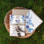 Zaproszenia ślubne Boho  robione ręcznie zaproszenia ślubne, boho glam styl1