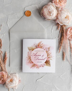 Zaproszenia ślubne Boho  Proste Boho Zaproszenia Ślubne  Wianuszek  Minimalistyczne Zaproszenia na Ślub Delikatne Zaproszenie Ślubne2