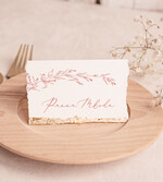 Winietki glamour winietki ślubne ze złotem, winietka na stół weselny z płatkami złota, winietki na stoły weselne ze złotem, winietki zdobione płatkami złota1