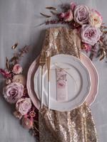 Winietki glamour ślubne wizytówki winietki na stół weselny, eleganckie złote1