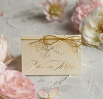 Winietki glamour eleganckie winietki na stół weselny wizytówki ślubne, złote winietki na stół weselny, wizytówki na stół weselny  0