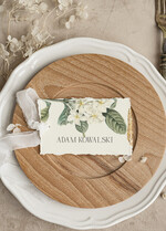 Winietki glamour złote eleganckie winietki na stół weselny wizytówki ślubne, winietki z płatkami złota, darte winietki ze złotem na stoły weselne2