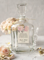 Zawieszki na butelki glamour ślubne zawieszki na alkohol, złote z dowolnym tekstem0