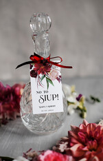 Zawieszki na butelki glamour zawieszki na wódkę weselną, złote z dowolną treścią0