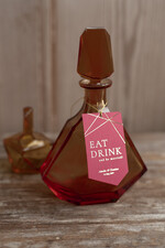 Zawieszki na butelki glamour zawieszka etykieta na alkohole weselne, złote z dowolną treścią4