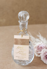 Zawieszki na butelki glamour zawieszka na wino i wódkę weselną różne treści, etykieta na alkohol weselny, zawieszki na weselne trunki, welurowa elegancka zawieszka na weselny alkohol 0